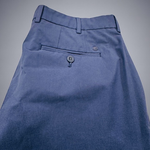 Peter Millar Other - Peter Millar Crown Crafted Mens Size 34x28 Blue Flat Front Dress Pants 34x28